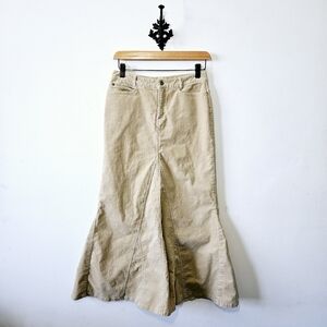 Vintage Jacob Y2K Corduroy Mermaid Maxi Skirt Size S 90s